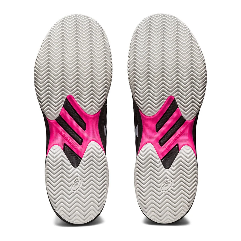 Asics Mens Solution Swift FF Clay Tennis Shoes Black Hot Pink Spor