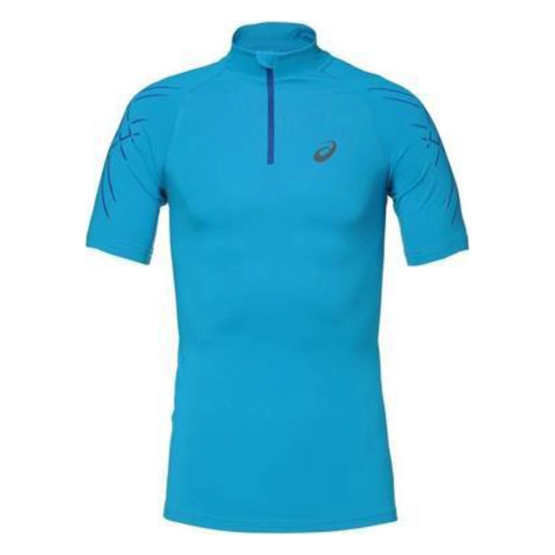 Asics Mens Inner Muscle Short Sleeve Compression Top (Blue) | Sportpur