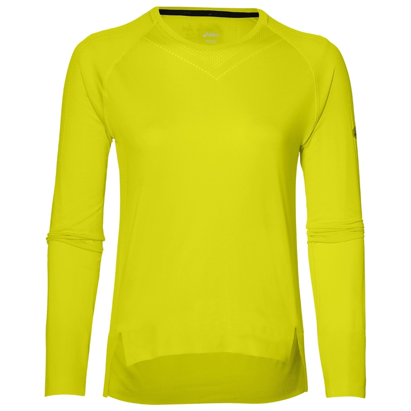 Asics t shirt femme jaune shop