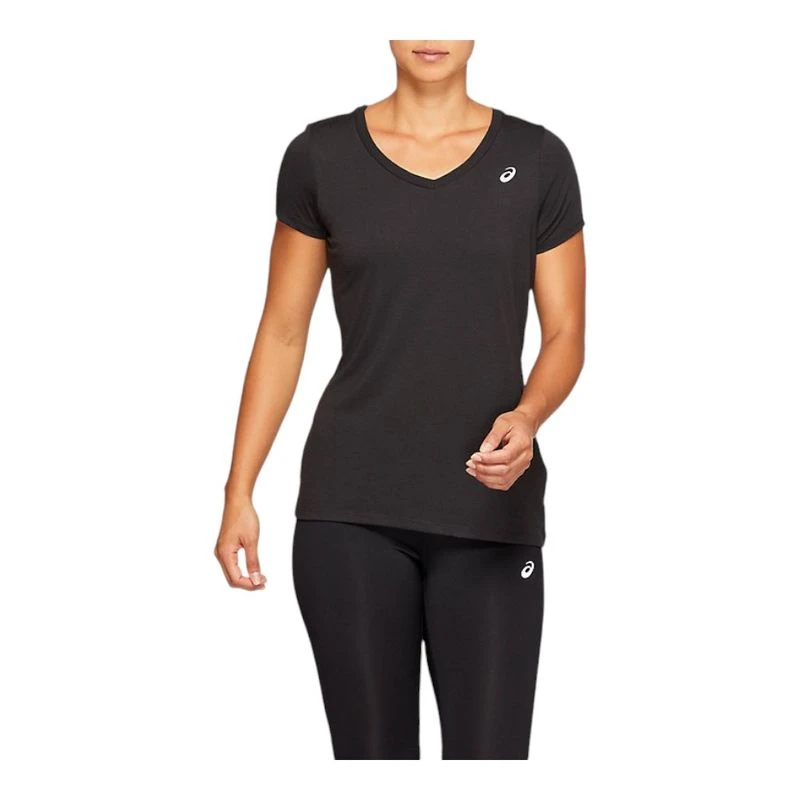 Asics t shirt femme noir online