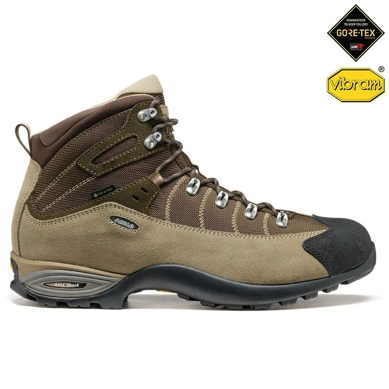Asolo Mens Mustang GV GTX Hiking Boots Tundra Brown Sportpursuit.c