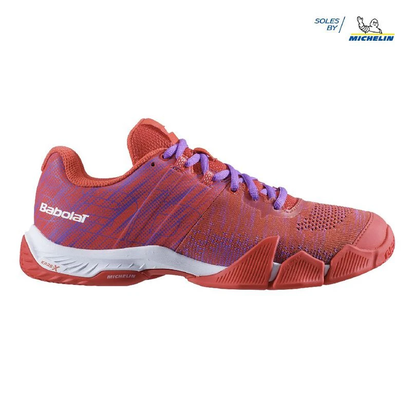 Babolat Womens Movea Tennis Shoes Hibiscus Royal Lilac