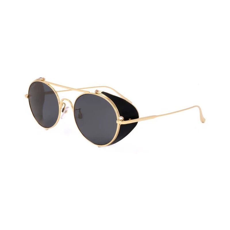 Bally BY0023-H Round Sunglasses (Shiny Deep Gold) | Sportpursuit.com