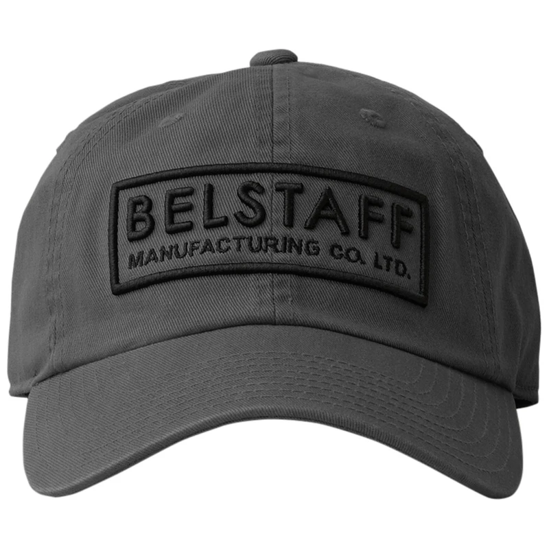 Belstaff Box Logo Baseball Cap Charcoal Sportpursuit