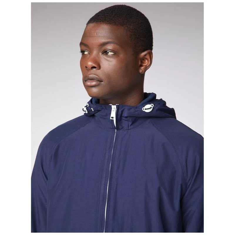 Ben Sherman Mens Lightweight Hooded Jacket Navy Sportpursuit