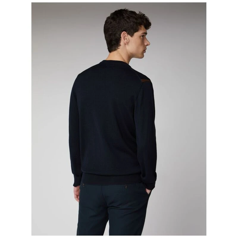 Ben Sherman Pull Placed Geo Fairisle Homme Marine fonce privatespo