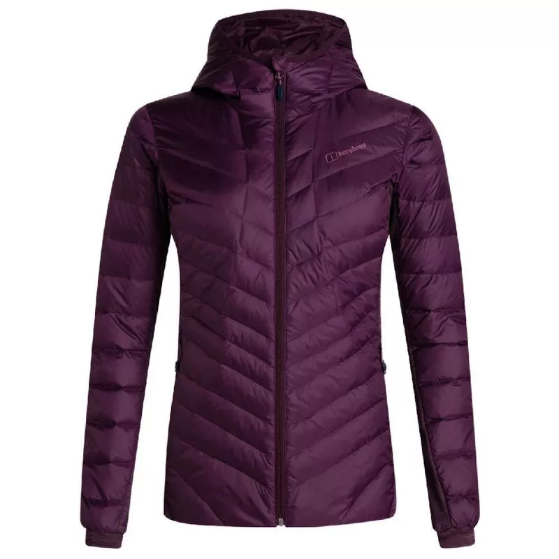 Womens Tephra Stretch Reflect Down Jacket Purple Sportpursuit