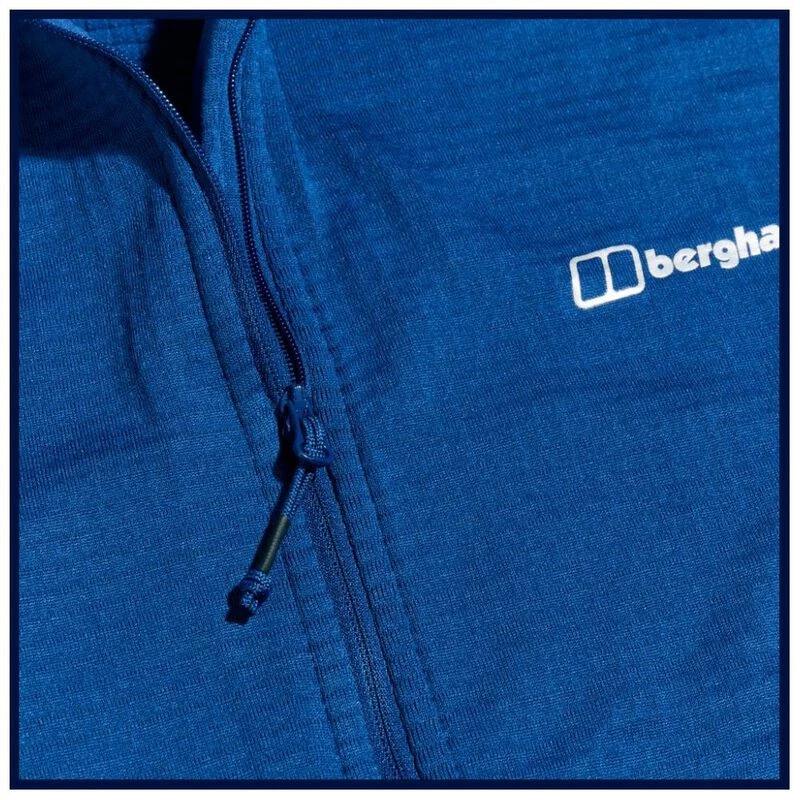 Berghaus Mens Vanth Hooded Fleece Jacket Blue Sportpursuit