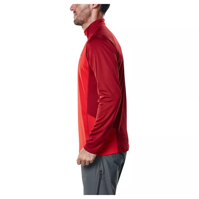 Berghaus tech tee 2.0 top ls zip mens top