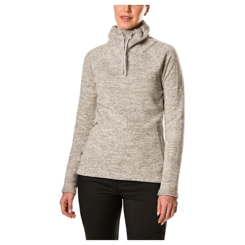 Berghaus Womens Canvey Fleece Top Jet Black Silver Birch Sportpurs