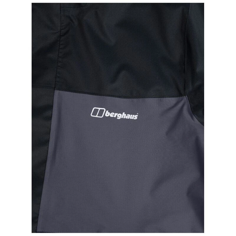 Berghaus Mens Glennon Shell Jacket Black Grey Sportpursuit