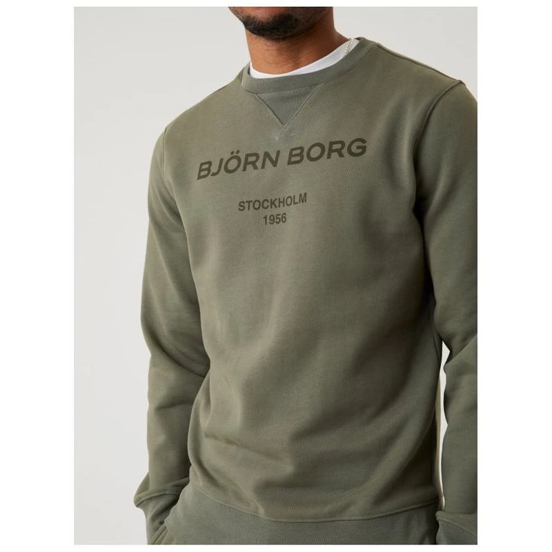 Bjorn Borg Mens Borg Pullover Castor Grey Sportpursuit
