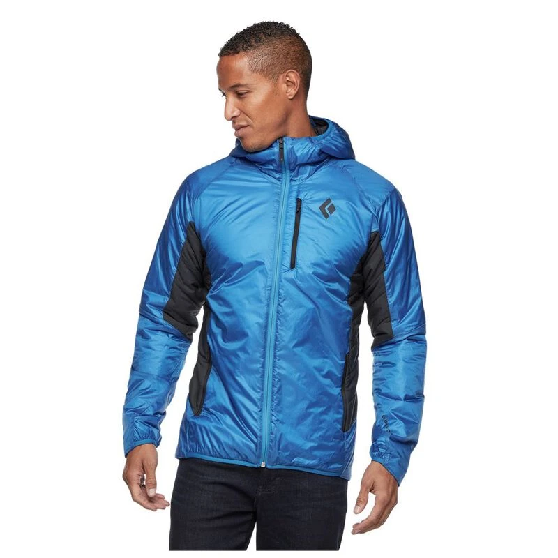 BlackDiamond Mens Vision Hybrid Hooded Jacket Bluebird Sportpursui
