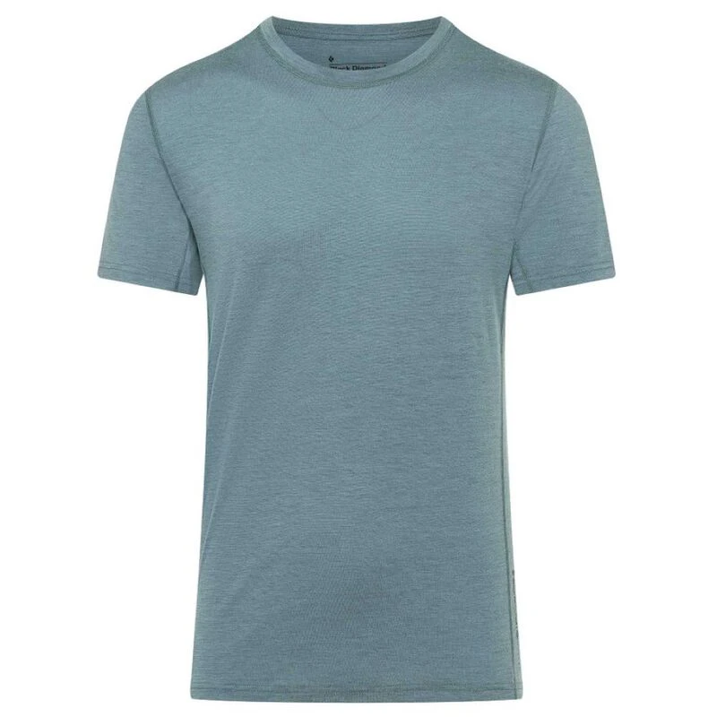 BlackDiamond Mens Flux Merino Blend Short Sleeve T-Shirt (Storm Blue)