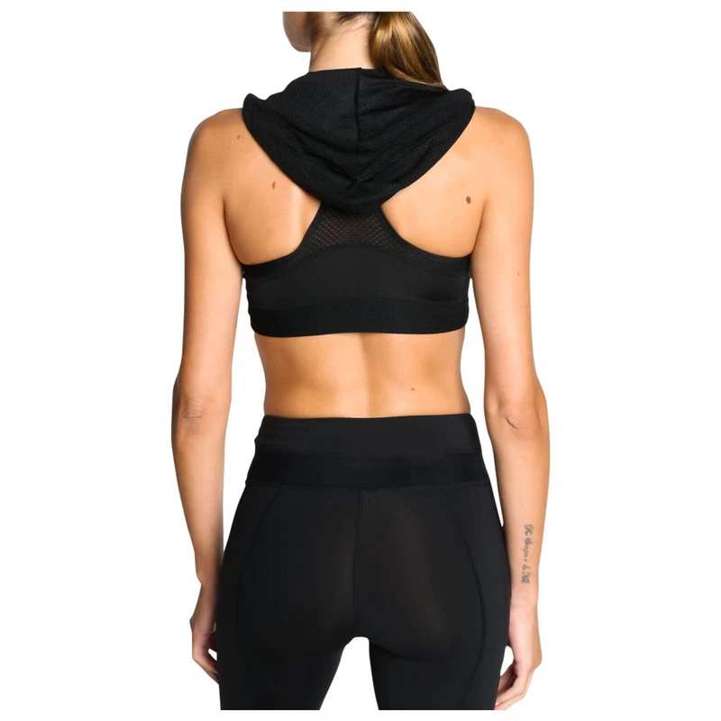 Bodyskult Womens Hooded Sports Bra (Black)