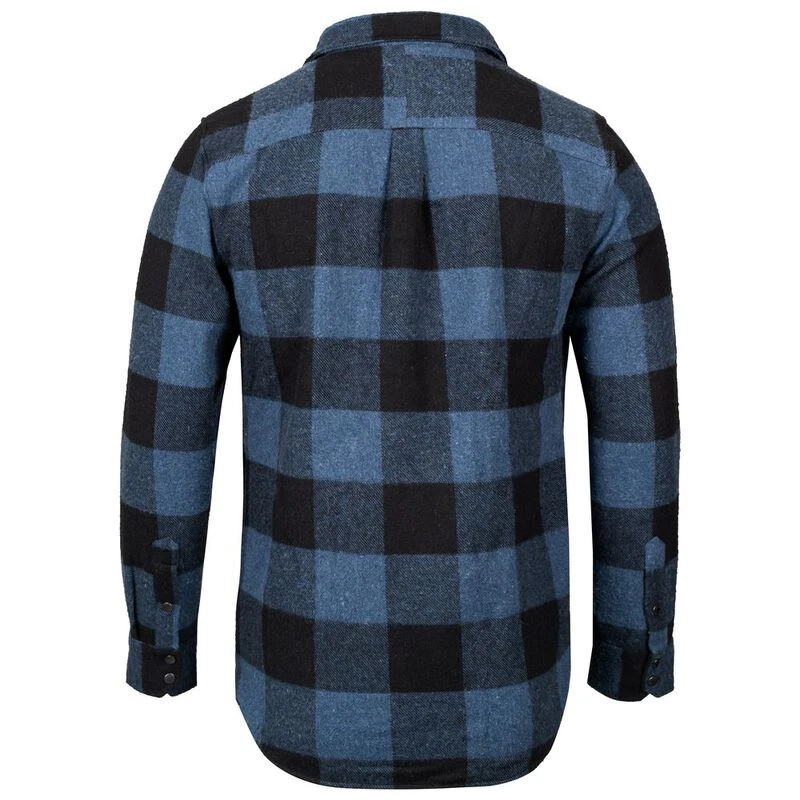 Bølger Mens Vikten Padded Lumberjack Overshirt (Blue/Black) | Sportpur