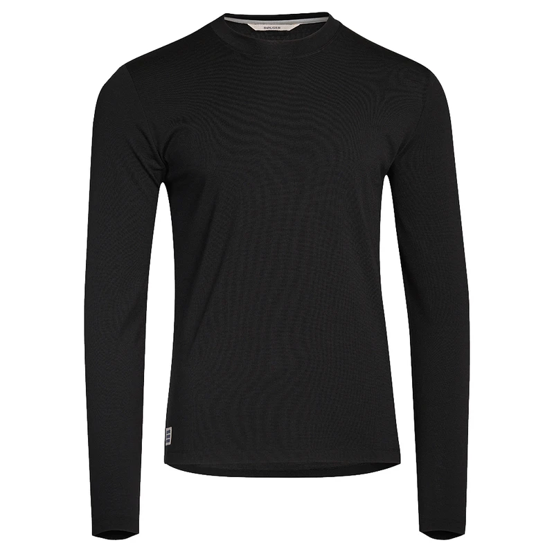 Bolger Mens Torvik Merino Blend Long Sleeve T-Shirt (Black) | Sportpur