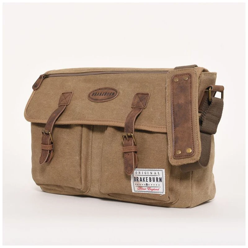 Brakeburn Mens Brakeburn Messenger Bag Tan Sportpursuit