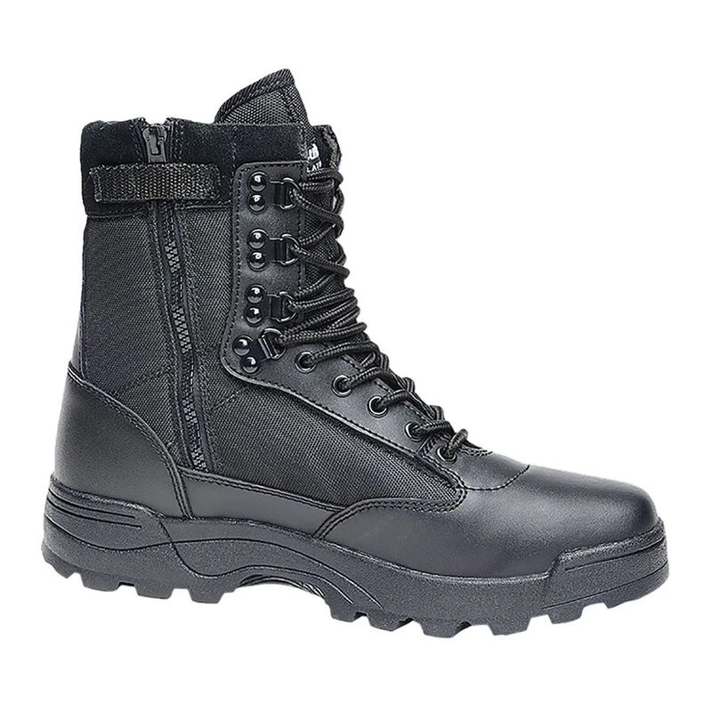 BranditWear Zipper Tactical Hiking Boots Black Sportpursuit