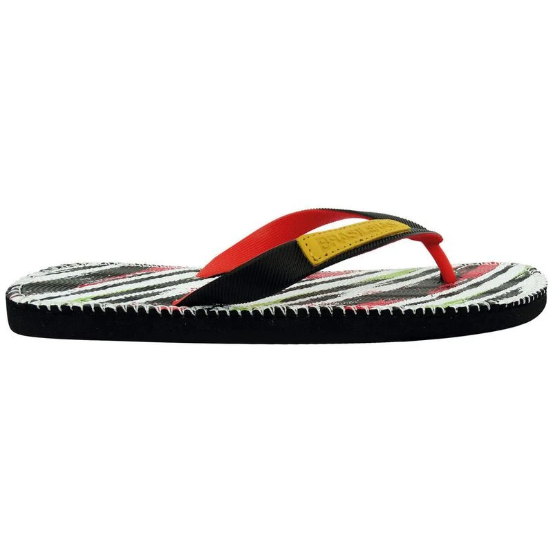Brasileras Gin Lines Flip Flops (Red)