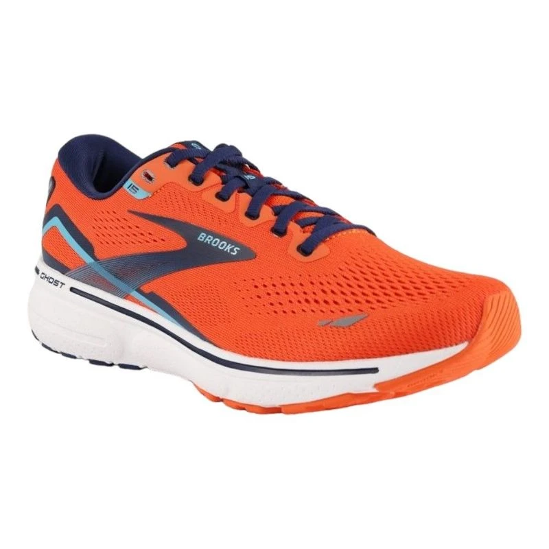 Brooks Mens Ghost 15 Running Shoes Orange Sportpursuit