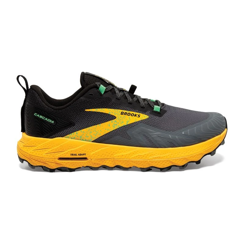 Brooks Mens Cascadia 17 Trail Running Shoes Yellow Sportpursuit