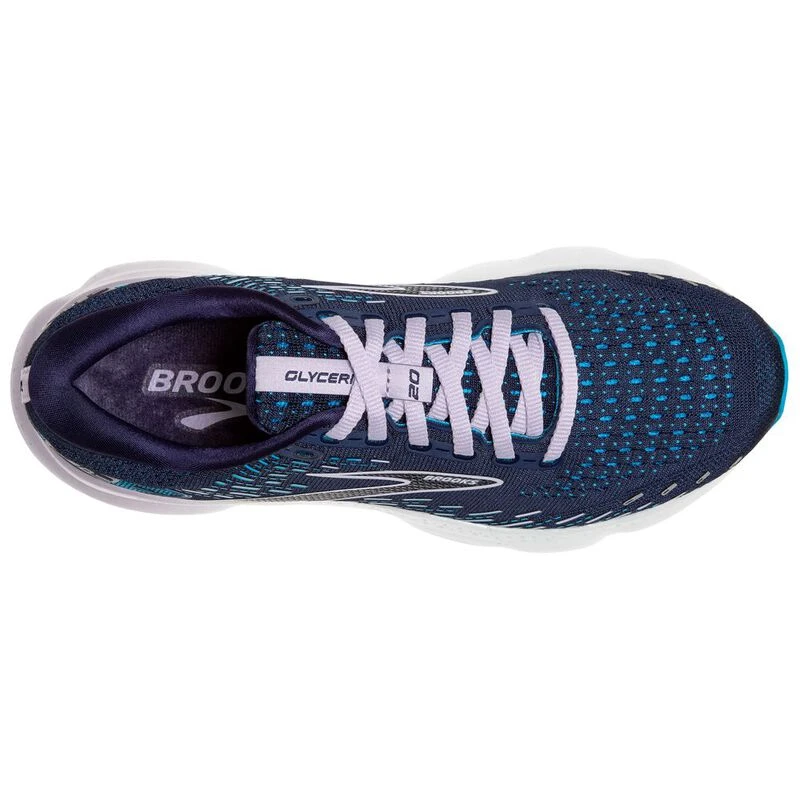 Brooks Womens Glycerin 20 Running Shoes (Blue) | Sportpursuit.com
