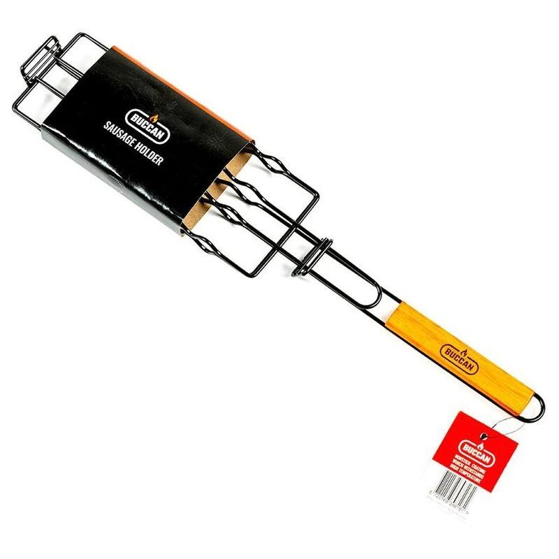 Buccan BBQ Sausage Holder Black Wood Sportpursuit