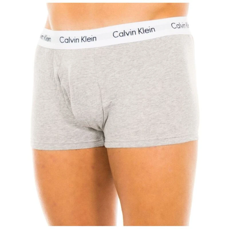 Calvin Klein 3-Pack Cotton Stretch Long Leg Boxer Briefs - Black - White -  Grey