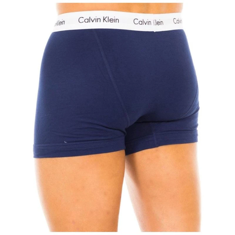 Calvin Klein Mens 3 Pack Boxer Briefs Blue White Red Sportpursuit