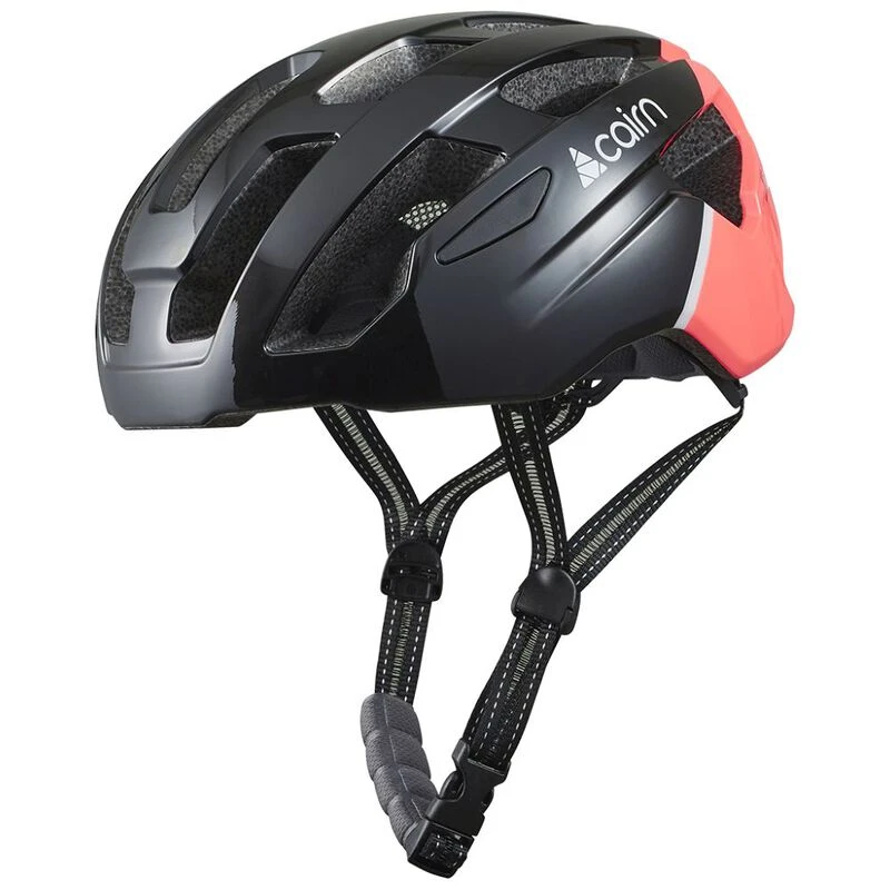 Cairn Prism II Bike Helmet Shiny Black Neon Pink Sportpursuit