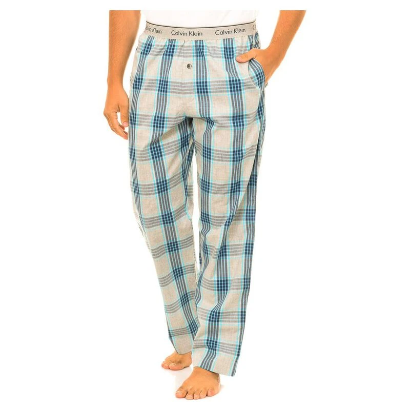 Calvin Klein Flannel Check Pyjama Bottoms in Blue for Men  Lyst UK