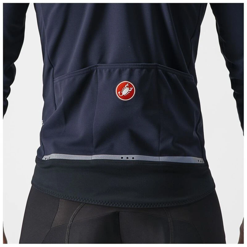Castelli Mens Perfetto Ros 2 Jacket Savile Blue Silver Gray Sportp