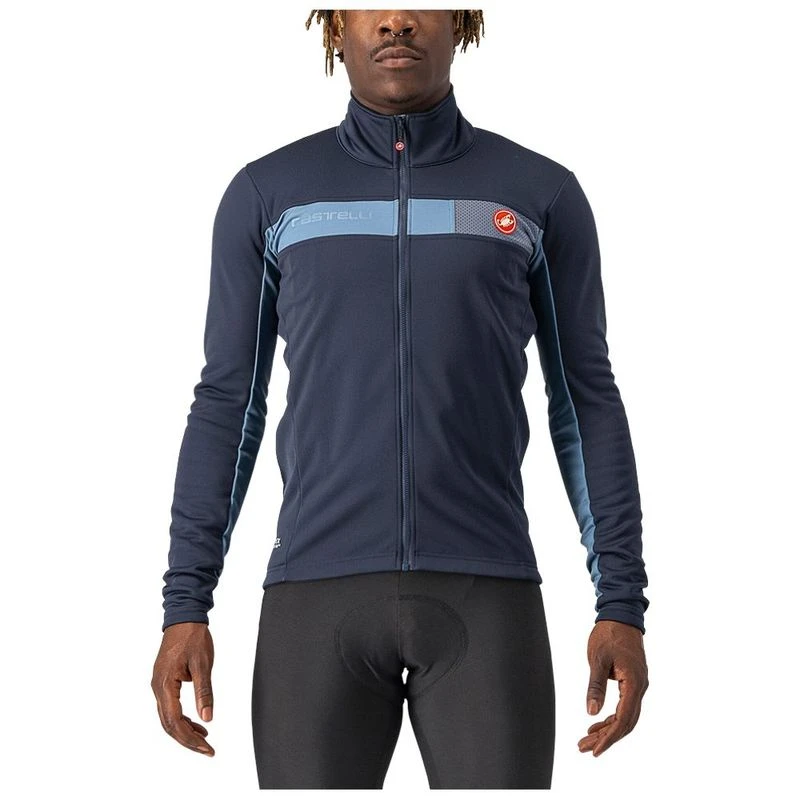 Castelli Mens Mortirolo 6S Jacket Blue Silver Sportpursuit