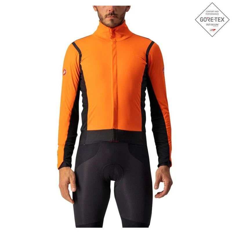 Castelli Mens Alpha Ros Windproof Jacket (Brilliant Orange/Black-Pro