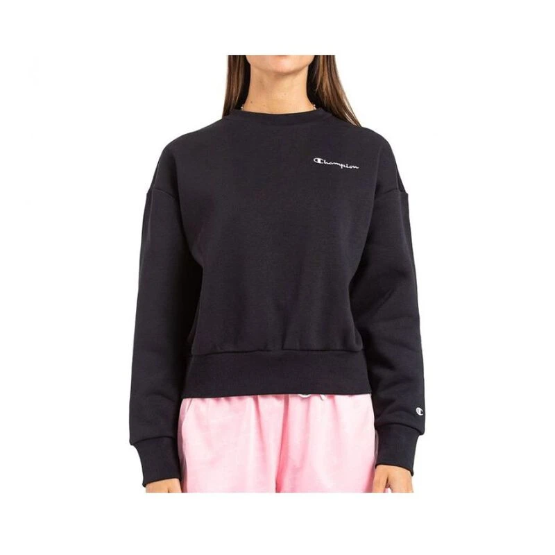 Black champion crewneck womens discount