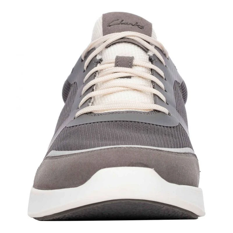 Clarks Mens LT Lace Casual Shoes Grey Sportpursuit