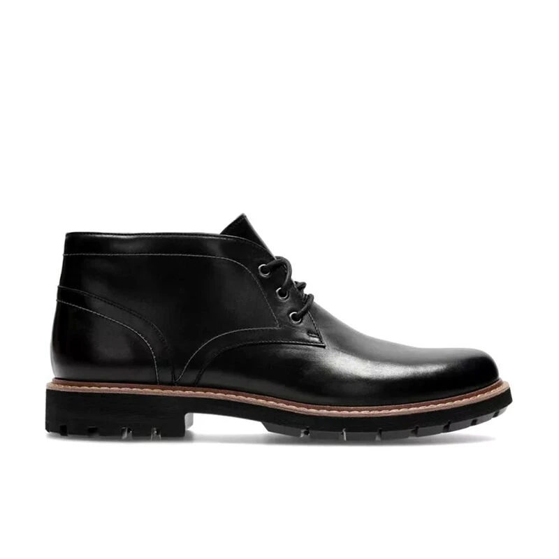 Clarks Mens Batcombe LO Casual Boots Black Sportpursuit