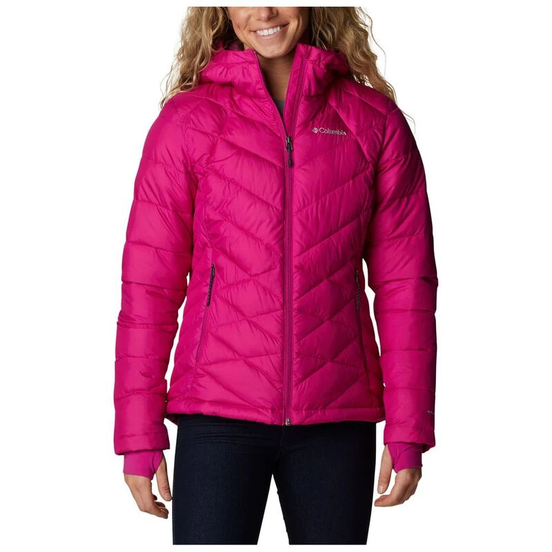 Columbia Womens Heavenly Hooded Jacket Wild Fuchsia Sportpursuit.c
