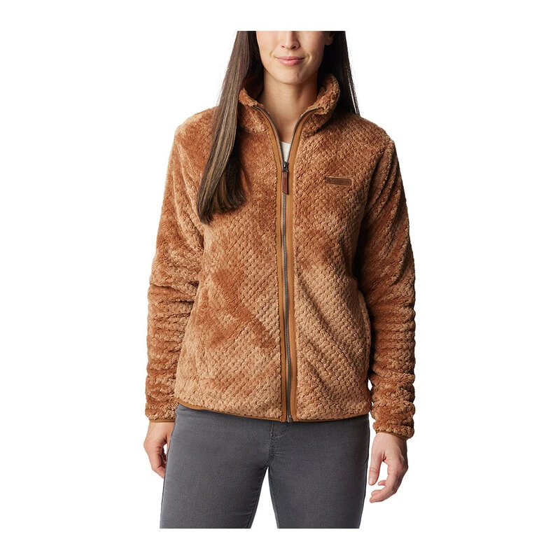 Brown columbia fleece jacket womens deals