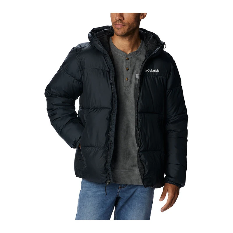Columbia Mens Puffect Jacket Black Sportpursuit