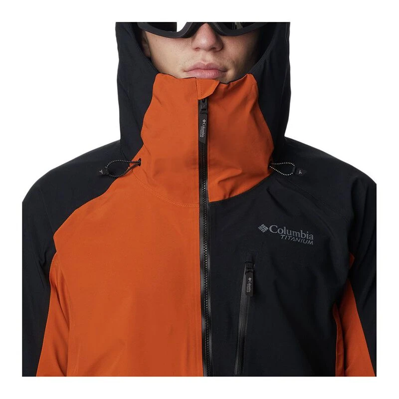 Columbia Mens Platinum Peak 3L Jacket Orange Sportpursuit