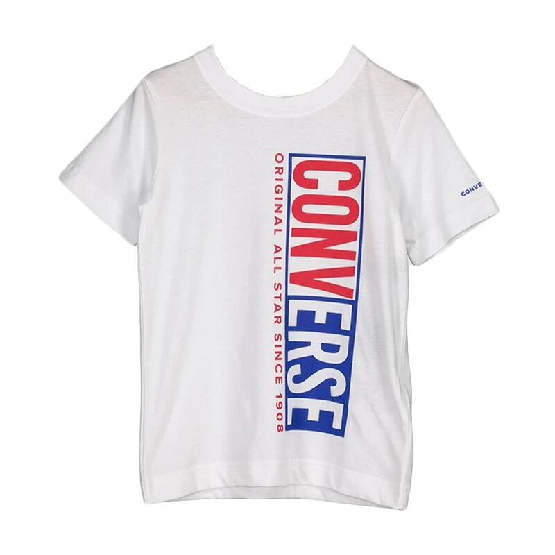 Converse Kids Split Box T-Shirt (White) 