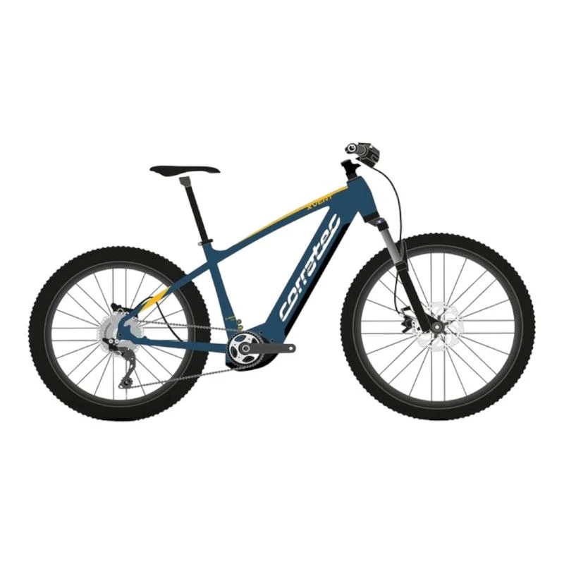 Corratec VTT electrique E Power X Vert Race Gent Bleu Jaune Gris p
