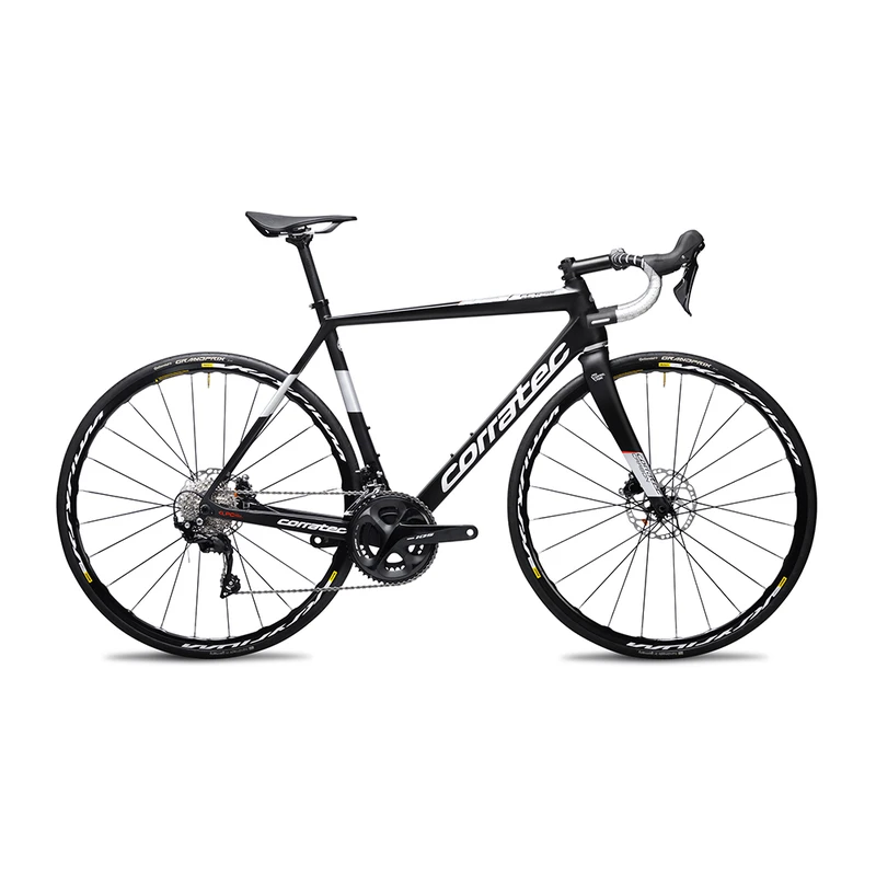 Corratec CCT Team Pro Disc Road Bike Black Chrome Silver