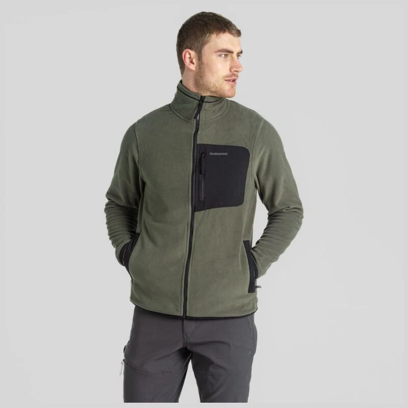 Craghoppers Mens Corey Plus Fleece Jacket Woodland Green Sportpurs