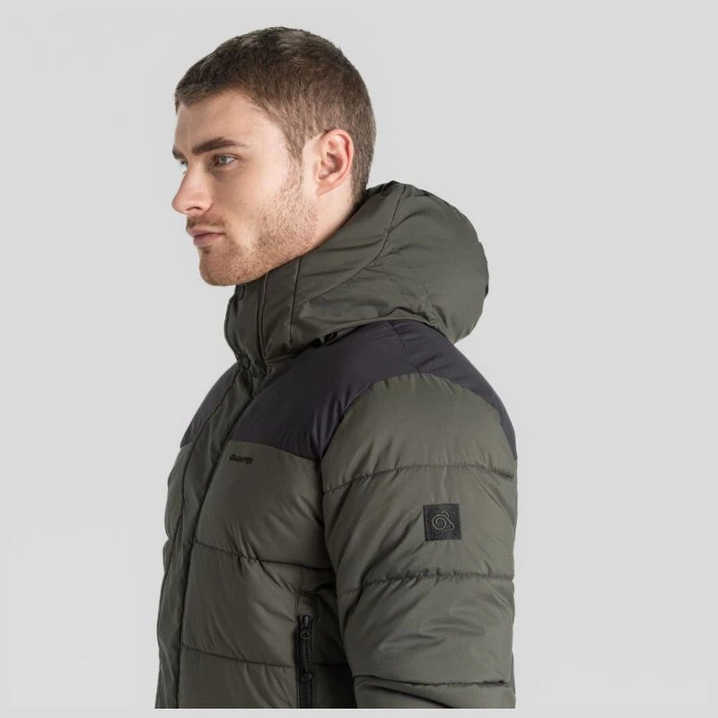 Craghoppers Mens Sutherland Hooded Insulated Jacket Woodland Green Bl