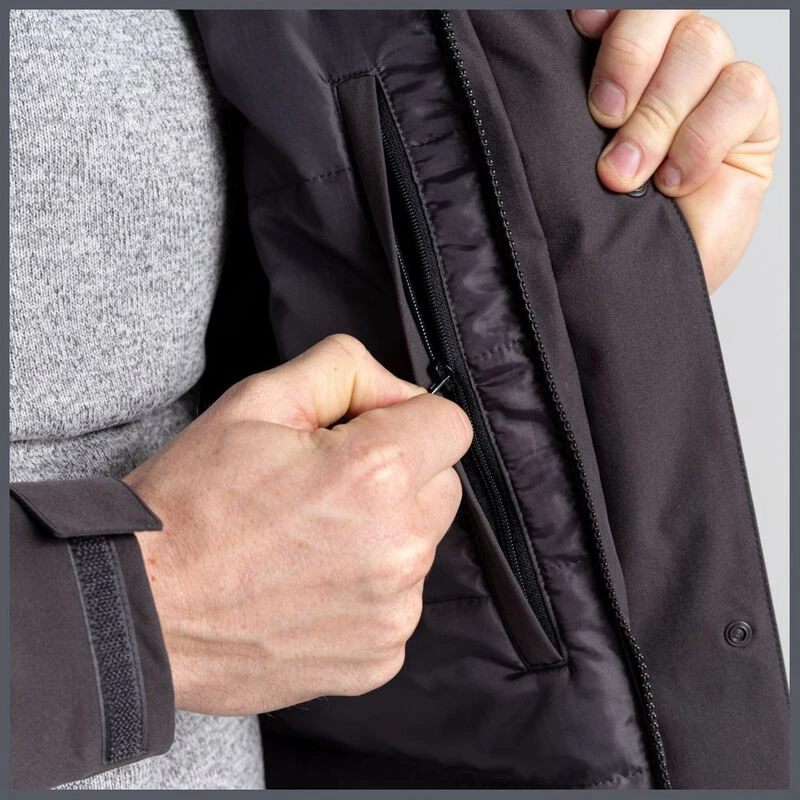Craghoppers Mens Lorton Thermc Waterproof Jacket Coast Grey Potters C