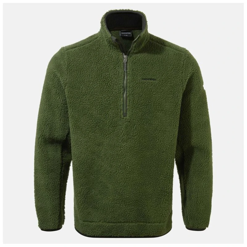 Craghoppers Mens Elroy Half Zip Fleece Bottle Green Sportpursuit.c