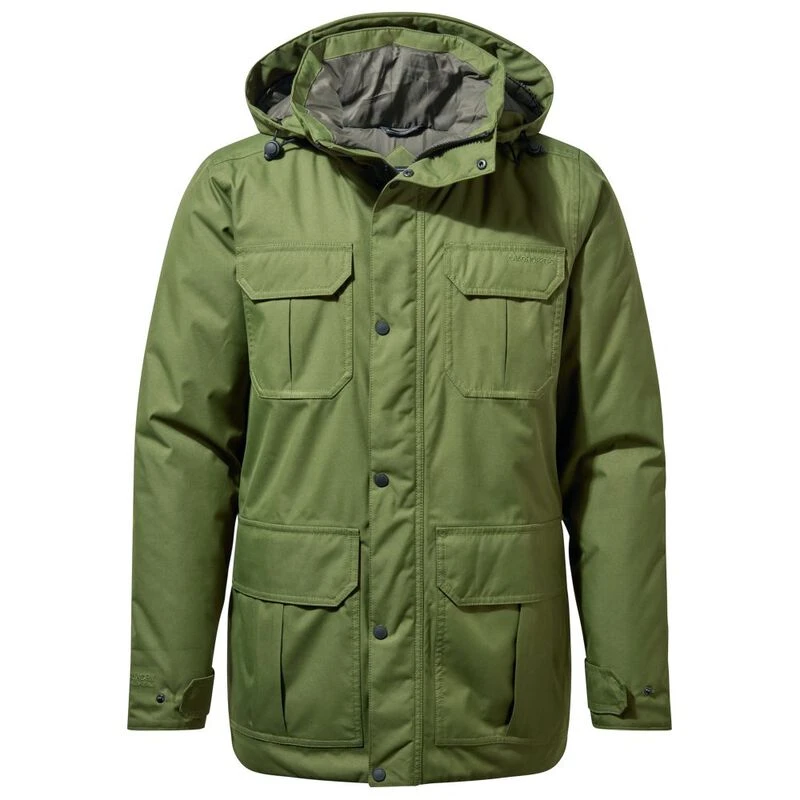 Mens green waterproof store parka